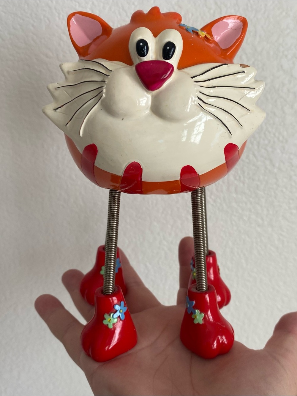Vintage bobble head cat piggy bank